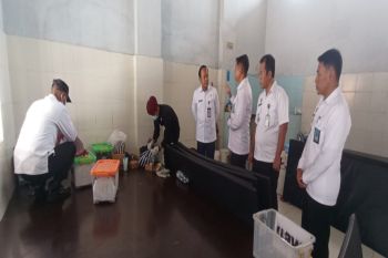 Kanwil Kemenkumham DIY tes urine penghuni Rutan Kelas IIB Wates