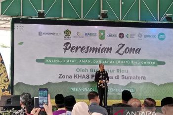 Gubernur Riau resmikan zona Kuliner Halal Aman dan Sehat pertama di Sumatera