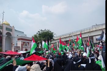 BG Kesehatan antisipasi dehidrasi peserta solidaritas  Palestina