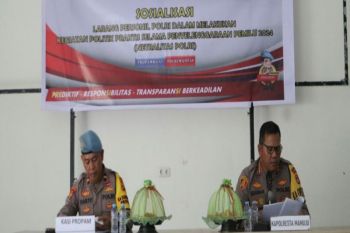 Kapolresta Mamuju meminta personel Polri tidak terlibat politik praktis