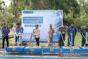 Bea Cukai Malili Sulsel memusnahkan satu juta batang rokok ilegal