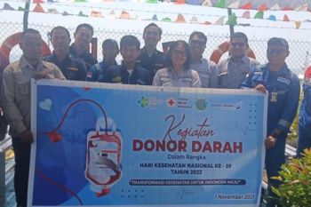 DSLNG kumpulkan 245 kantong darah dari kegiatan donor darah