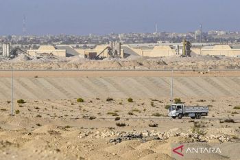 Distribusi barang bantuan kemanusiaan ke Jalur Gaza di Palestina