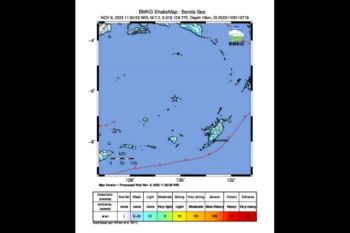 BMKG: Gempa magnitudo 7,2 mengguncang Kepulauan Tanimbar