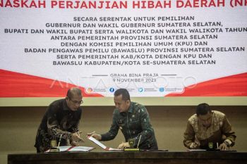 Total hibah daerah untuk pilkada di Sumatera Selatan Rp1,4 triliun