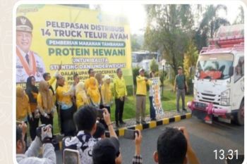 Kalsel distribusikan 14 truk telur ayam  cegah stunting