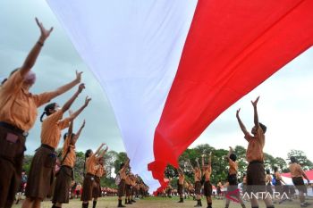 Kirab Merah Putih di Bali