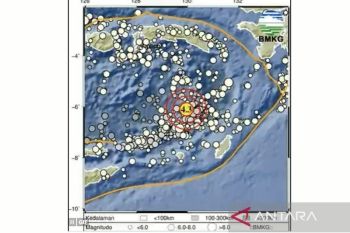 BMKG mencatat tiga gempa dangkal  guncang Maluku Tenggara Barat
