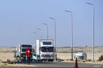 Perhimpunan Bulan Sabit Merah Palestina ungkapkan 76 truk bantuan masuk Gaza