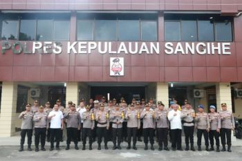 Kapolda Sulut motivasi personel Polres Sangihe laksanakan tugas maksimal