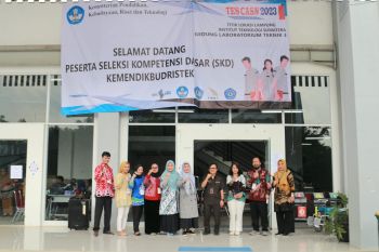 Wakil Rektor BUK Unila monitoring tes SKD Kemendikbudristek