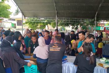 Disperindag Palu catat hasil transaksi pasar murah Rp285 juta lebih