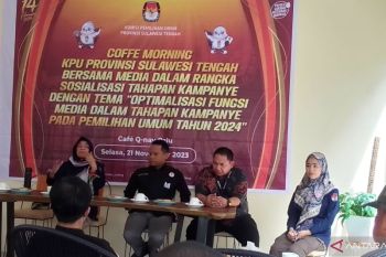 KPU-Sulteng optimalkan peran media pada masa kampanye Pemilu 2024