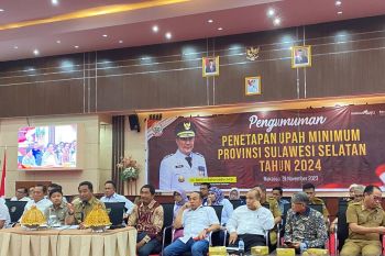 UMP Sulsel naik  menjadi Rp3.434.298 per bulan pada 2024