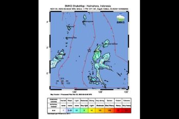 BMKG: Gempa berkekuatan 6,6 magnitugo guncang barat laut Halmahera Barat