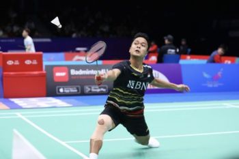 Perubahan strategi permainan baru buat Ginting lolos ke babak 16 besar China Masters