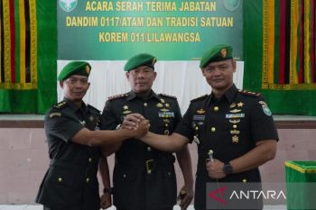 Danrem lantik Letkol Andi sebagai Dandim Aceh Tamiang