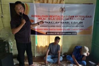 DPRD Kalsel sosialisasikan Pancasila hindari pembelokan ideologi
