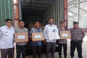 Distribusi logistik Pemilu 2024 tahap pertama Kota Semarang sudah lengkap