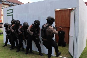 Polres Kudus gelar simulasi pengamanan VIP Pemilu 2024