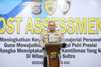 Polda Sultra tingkatkan kemampuan manajerial personel