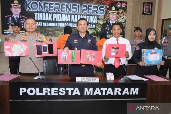 Polresta Mataram menangani kasus tiga mahasiswa pesan ganja dari Prancis