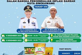 Disperindag Singkawang menggelar operasi pasar jelang Natal