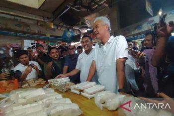 Di Balikpapan, Ganjar harap pengrajin tahu-tempe diperhatikan