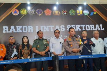 Polri menggelar rakor lintas sektoral pengamanan Natal dan tahun baru