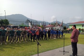 Pj. Wako Sonny. BP lepas Satpol PP Damkar ikut latihan gabungan
