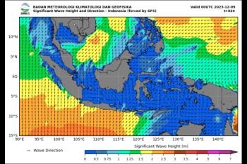 BMKG: Waspadai gelombang tinggi di sejumlah perairan Indonesia