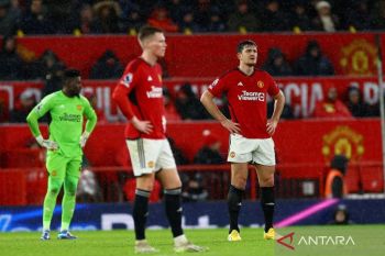 United ditahan imbang Bournemouth 2-2, diwarnai kartu merah Maguire