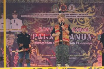 Sekda buka Gawai Dayak Bapalas Benua IV Kecamatan Kendawangan