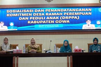 Pemkab Gowa tanda tangani komitmen Desa Ramah Perempuan dan Peduli Anak