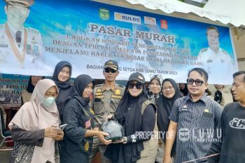 Pemkab Luwu Sulsel gelar pasar murah siapkan beras 7 ton