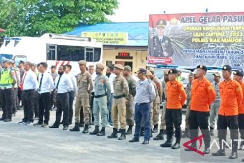 Polres Biak siagakan personel pengamanan Natal dan Tahun Baru