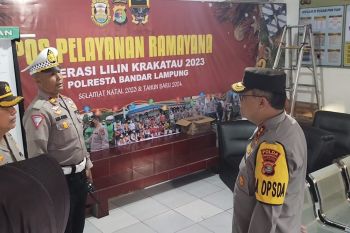 Pastikan perayaan Natal kondusif, Kapolda Lampung cek persiapan pengamanan gereja