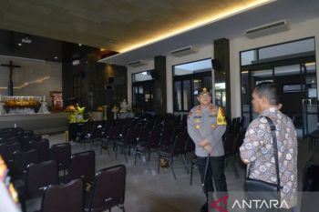 Kapolda Lampung cek kesiapan gereja jelang misa malam Natal