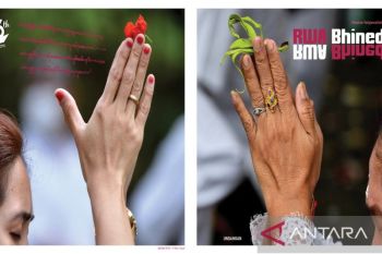 Kaleidoskop tentang NTB hasil karya pewarta foto ANTARA dipamerkan di Bali