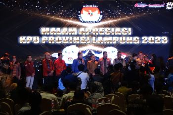 KPU Lampung apresiasi dukungan berbagai pihak pada pelaksanaan pemilu