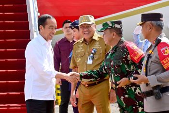 Pangdam XIII/Merdeka sambut kedatangan Presiden di Bandara Sam Ratulangi