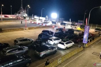 Jelang tahun baru, lalu lintas kendaraan di Pelabuhan Bakauheni melandai