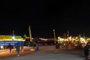 Sambut Tahun Baru 2024, wisata pantai di Lampung Timur ramai pengunjung
