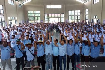 Seribuan petani di Kudus dukung Prabowo - Gibran
