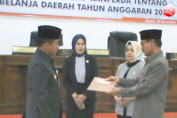 Pemkab-DPRD Barsel sepakati Ranperda APBD 2024 menjadi Perda