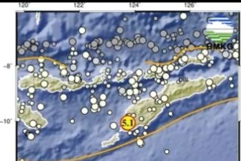 Gempa magnitudo 5,1 guncang NTT