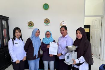 LPKA Kelas II Palu kantongi sertifikat timbangan bahan makanan dari Disperindag