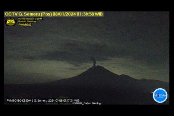 Gunung Semeru kembali erupsi