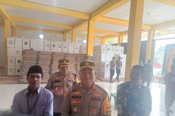 Surat suara datang, Polres Pasaman Barat tambah personel kawal logistik Pemilu 2024