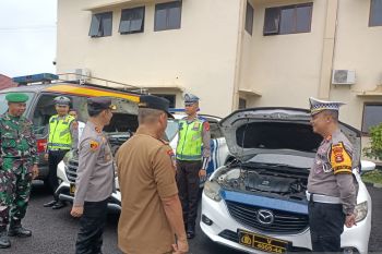 Polres Empat Lawang cek kelaikan kendaraan dinas jelang pemilu